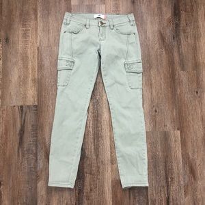 Cabi Caladon Green Skinny Leg Cargo Pants